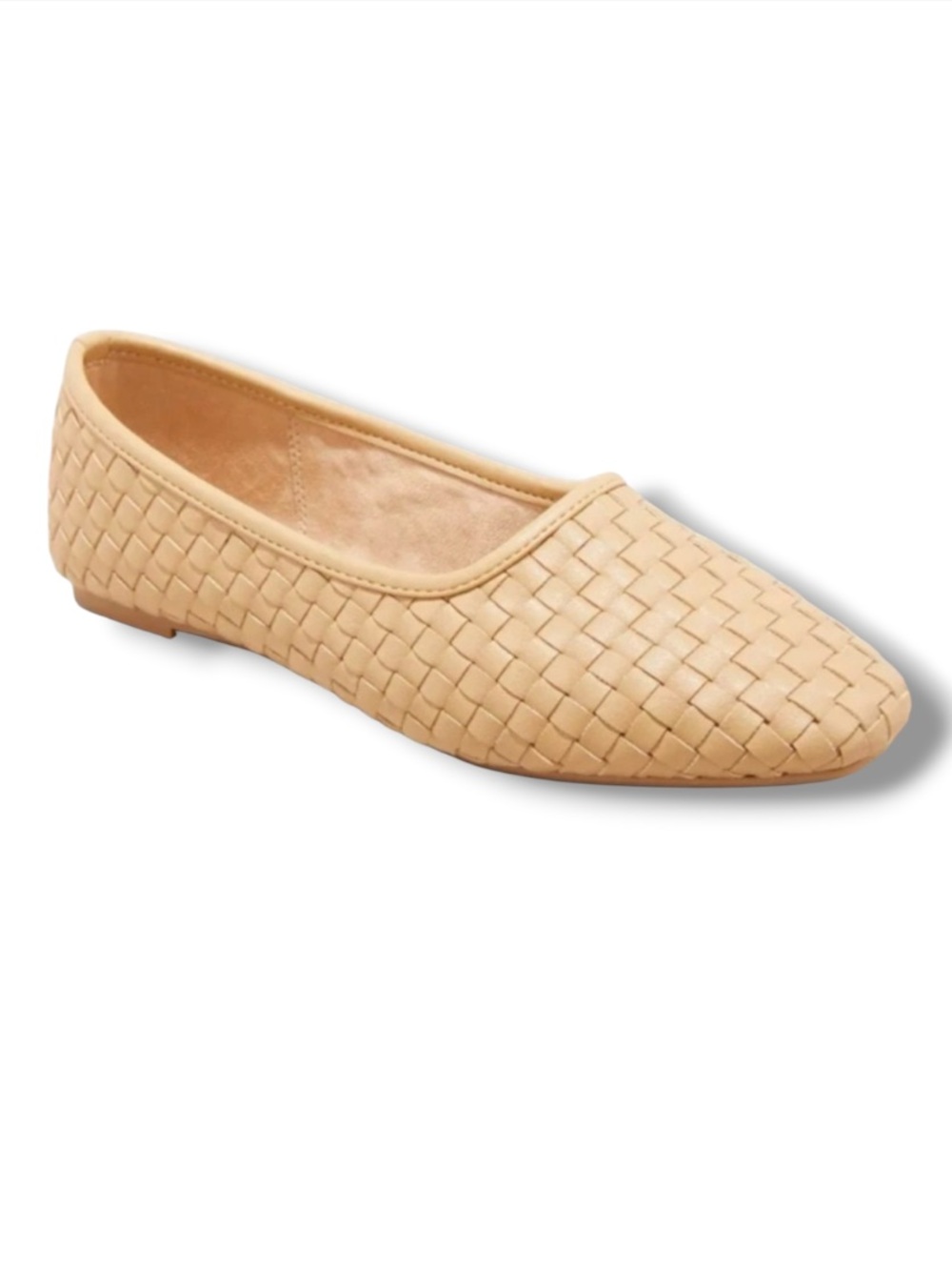 Universal Thread Women’s Lorna Woven Ballet Flat Beige Flats Shoes